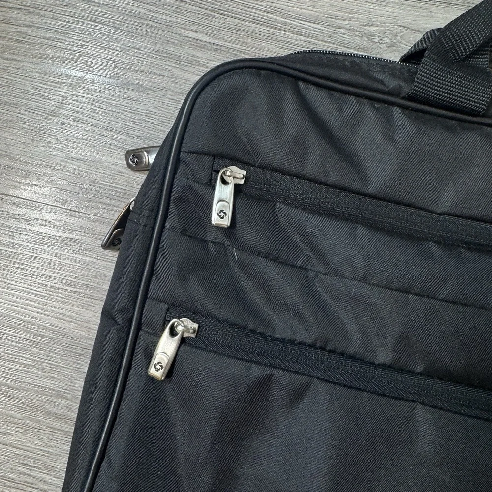 Samsonite 1910 Black Laptop Carrying Bag Case Work Travel Business Briefcase